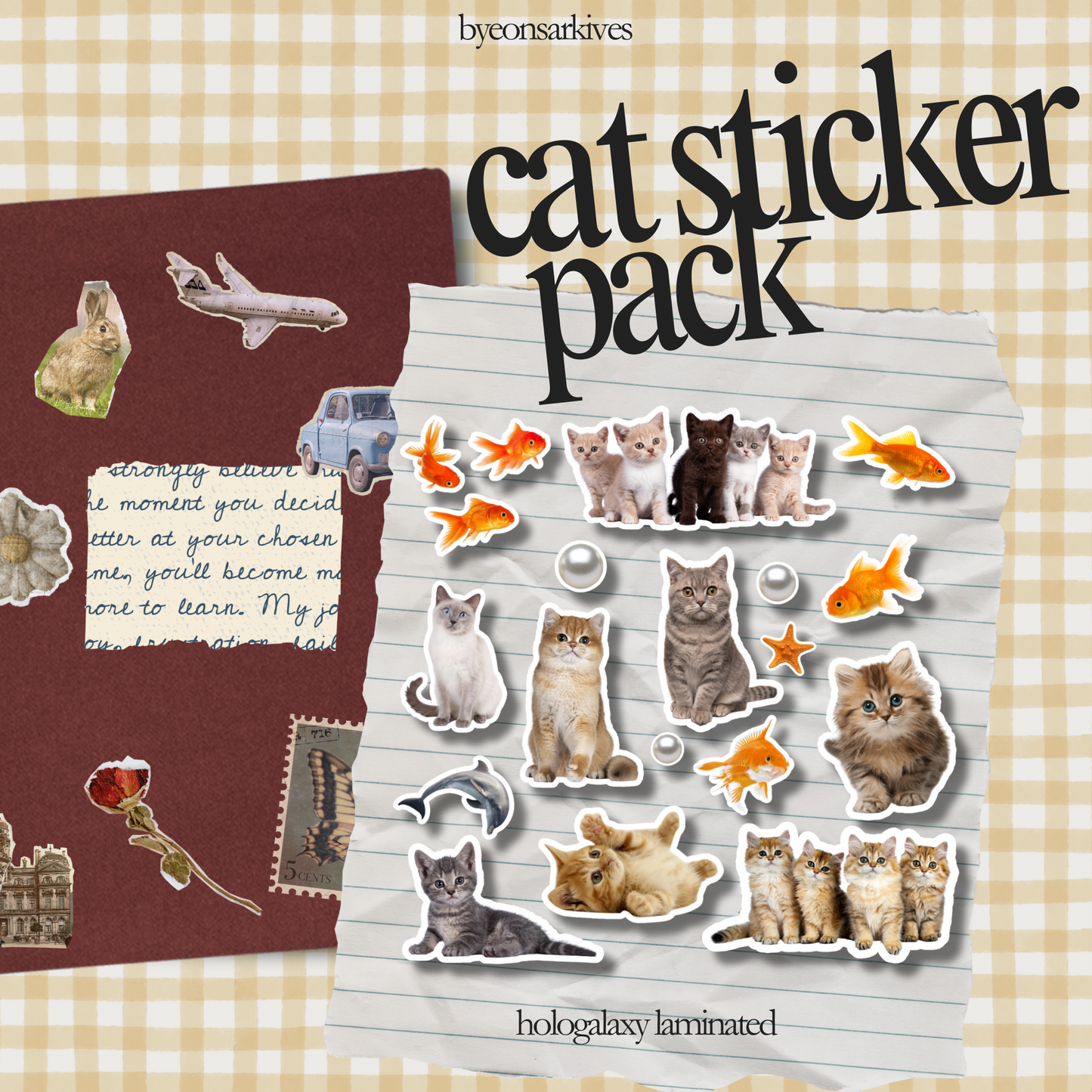 Cats and Fishes Sticker Pack