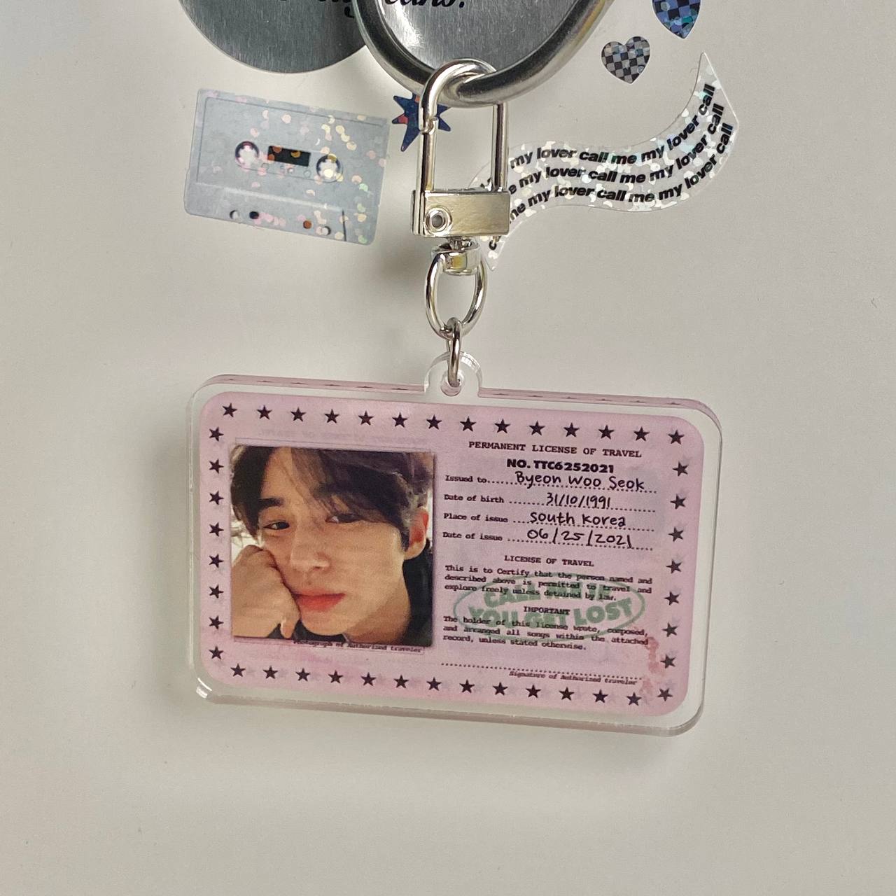 Byeon Woo Seok ID Card Keychain