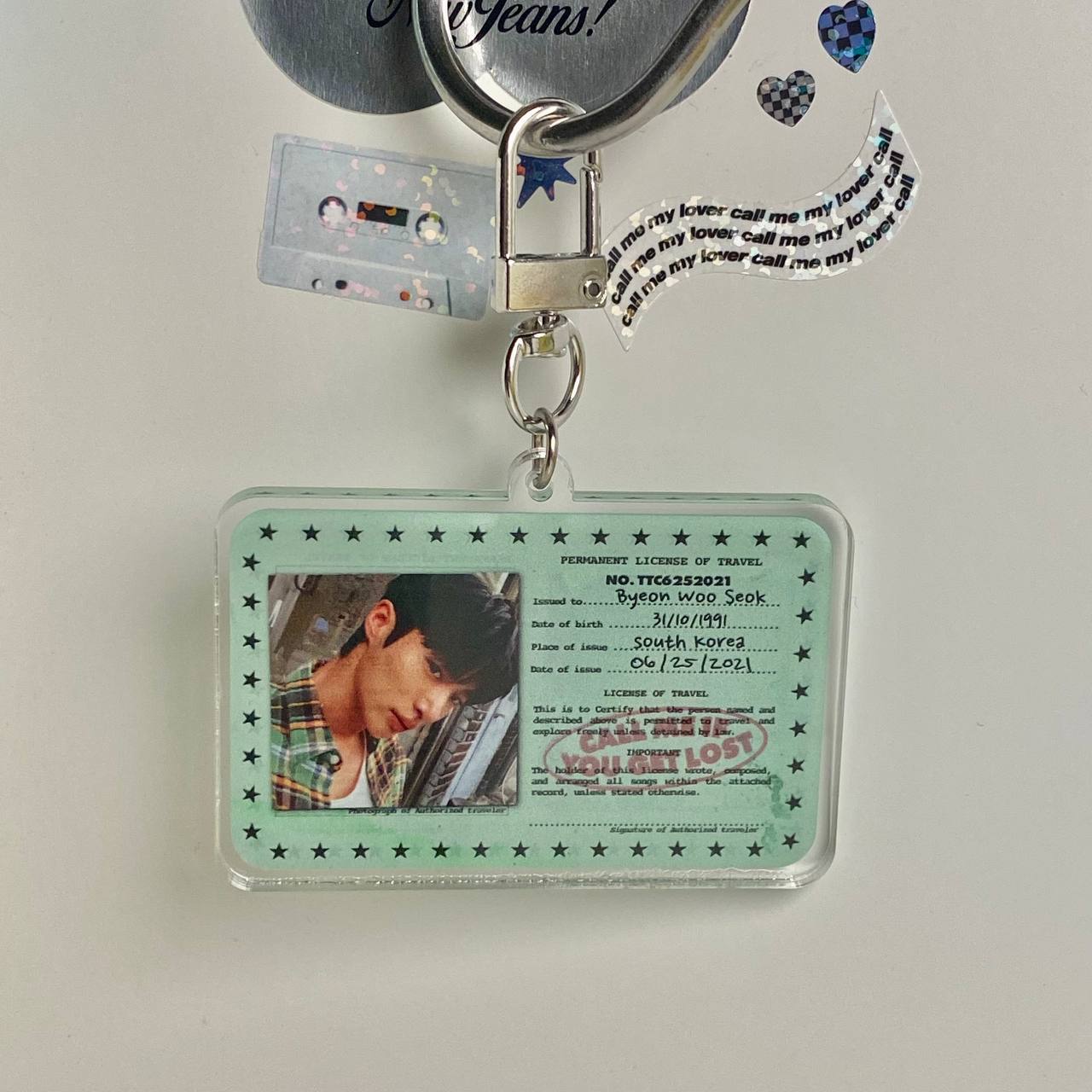 Byeon Woo Seok ID Card Keychain