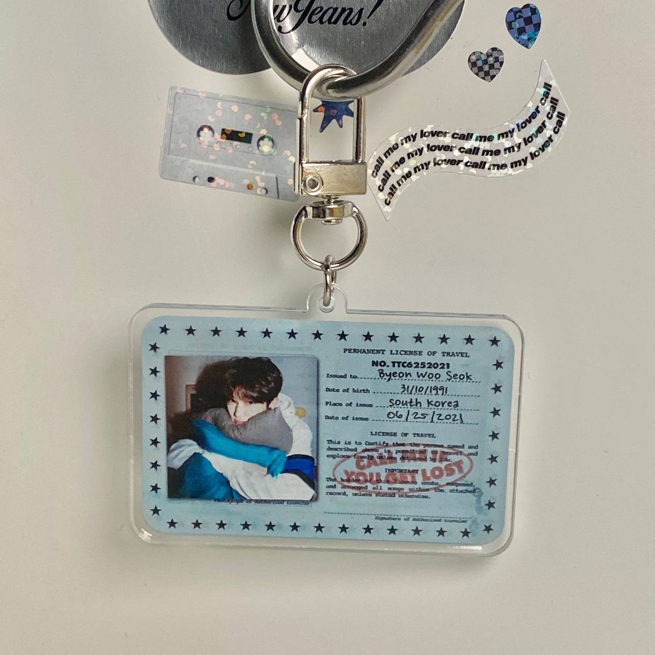 Byeon Woo Seok ID Card Keychain